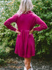Collared Neck Buttoned Mini Dress -BazaarBey - www.shopbazaarbey.com