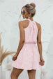 Floral Tied Sleeveless Mini Dress -BazaarBey - www.shopbazaarbey.com