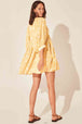 Floral Tie Neck Lantern Sleeve Dress -BazaarBey - www.shopbazaarbey.com