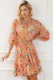 Printed Smocked Frill Tiered Dress -BazaarBey - www.shopbazaarbey.com