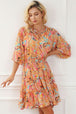 Printed Smocked Frill Tiered Dress -BazaarBey - www.shopbazaarbey.com