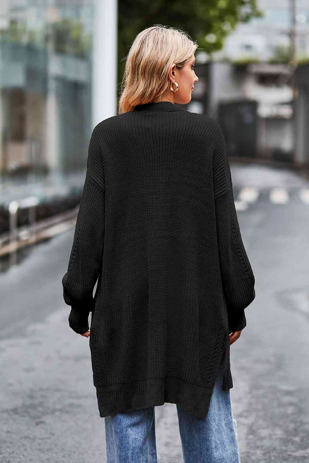  Dropped Shoulder  Cardigan Bazaarbey