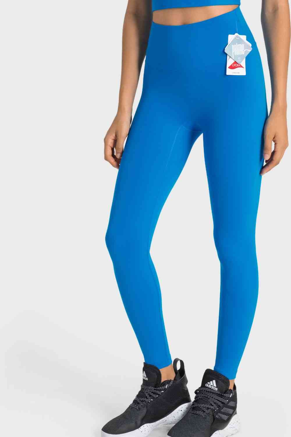 High-Rise Wide Waistband Yoga Leggings Bazaarbey