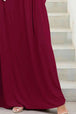 Round Neck Maxi Tee Dress with Pockets -BazaarBey - www.shopbazaarbey.com