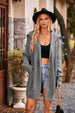 Collared Neck Button-Up Cardigan with Pockets Trendsi
