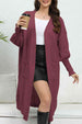 Open Front Dropped Shoulder Cardigan Trendsi