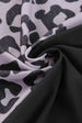 Leopard Color Block Split Dress -BazaarBey - www.shopbazaarbey.com