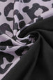 Leopard Color Block Split Dress -BazaarBey - www.shopbazaarbey.com