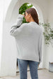 Button Up Drop Shoulder Long Sleeve Cardigan Trendsi