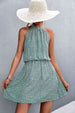 Floral Tied Sleeveless Mini Dress -BazaarBey - www.shopbazaarbey.com