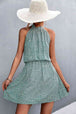 Floral Tied Sleeveless Mini Dress -BazaarBey - www.shopbazaarbey.com