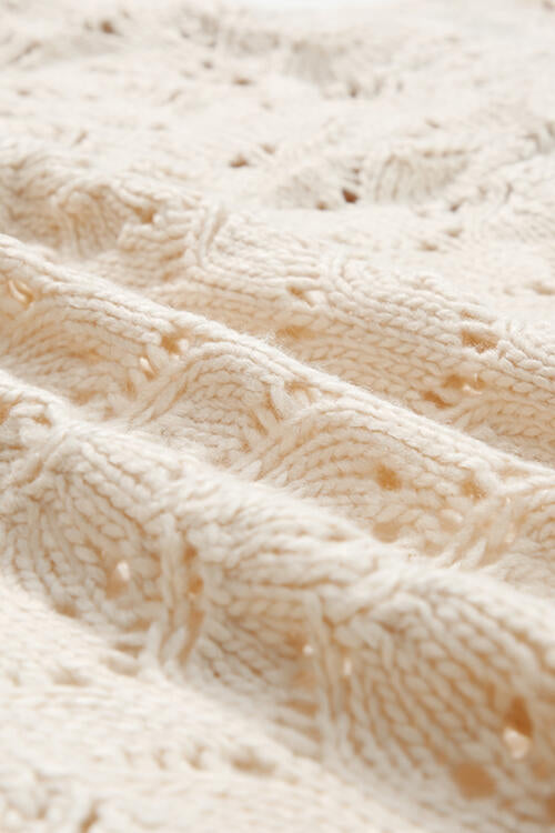  Open Front Long Sleeve Cardigan Trendsi