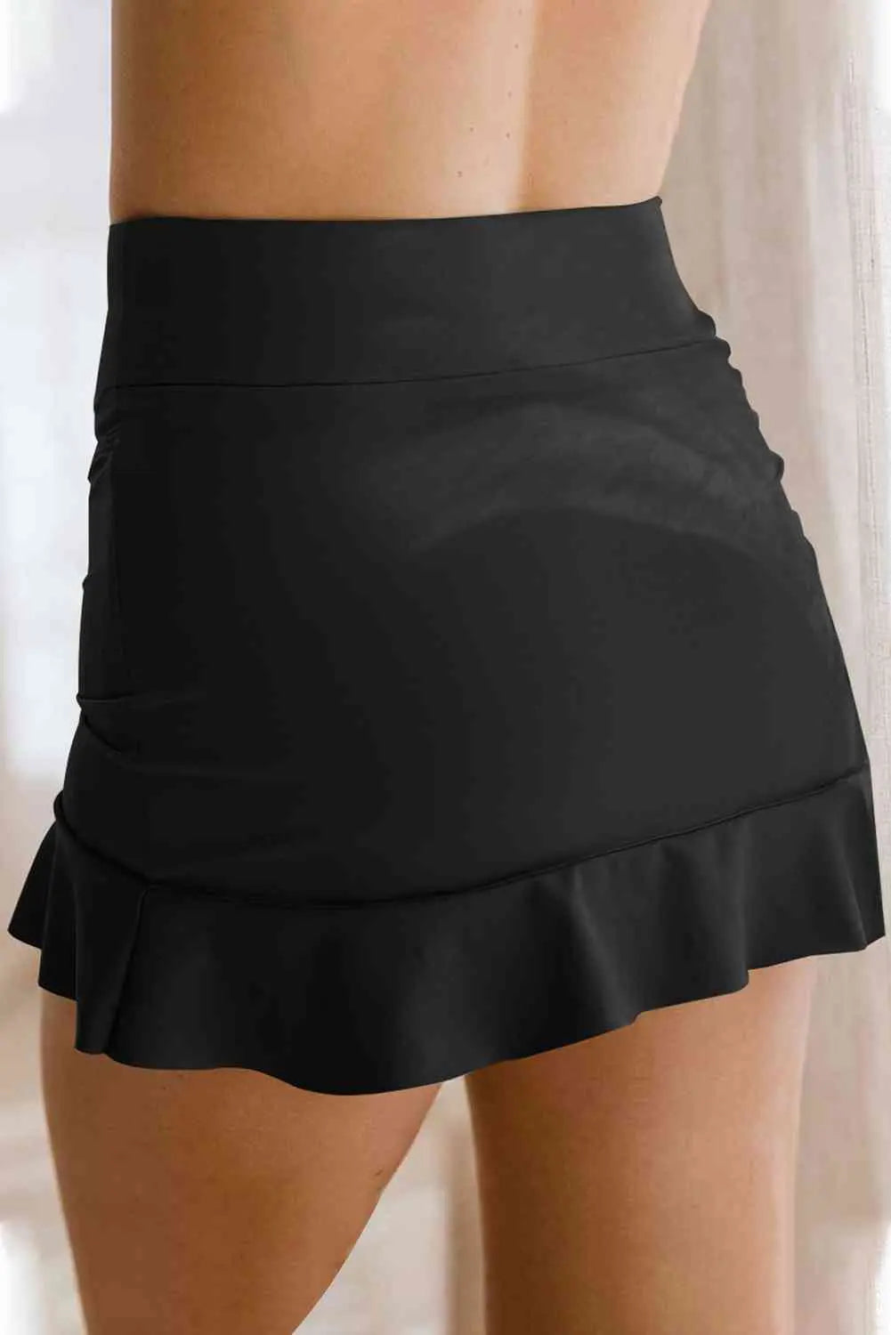 Ruffle Hem Swim Skort Bazaarbey