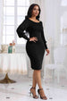 Boat Neck Lantern Sleeve Dress -BazaarBey - www.shopbazaarbey.com