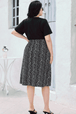 Round Neck Short Sleeve Printed Dress -BazaarBey - www.shopbazaarbey.com