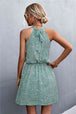 Floral Tied Sleeveless Mini Dress -BazaarBey - www.shopbazaarbey.com