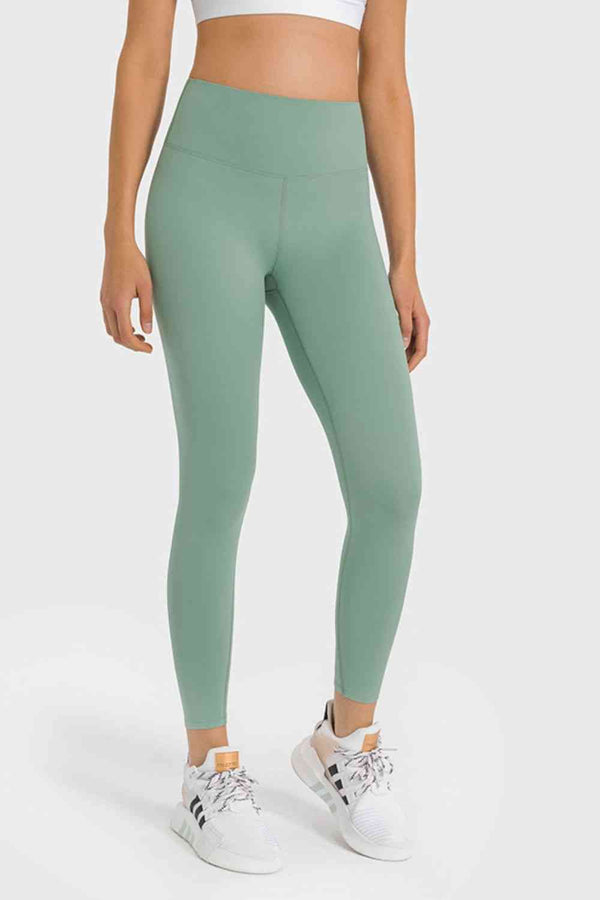 High Waist Ankle-Length Yoga Leggings Bazaarbey