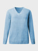 V-Neck Long Sleeve Knit Top Bazaarbey