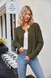 Button Down Exposed Seam Cardigan Trendsi