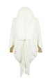 Fringe Detail Long Sleeve Ribbed Poncho Bazaarbey