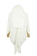Fringe Detail Long Sleeve Ribbed Poncho Bazaarbey