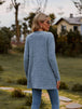 Ribbed Button-Up Cardigan with Pockets Trendsi
