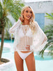 Long Sleeve Round Neck Openwork Cover-Up Trendsi
