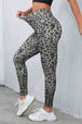 Leopard Print Wide Waistband Leggings Bazaarbey