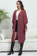 Open Front Dropped Shoulder Cardigan Trendsi