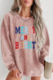 MERRY AND BRIGHT Graphic Sweatshirt Bazaarbey