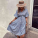 Floral Flounce Sleeve V-Neck Dress -BazaarBey - www.shopbazaarbey.com