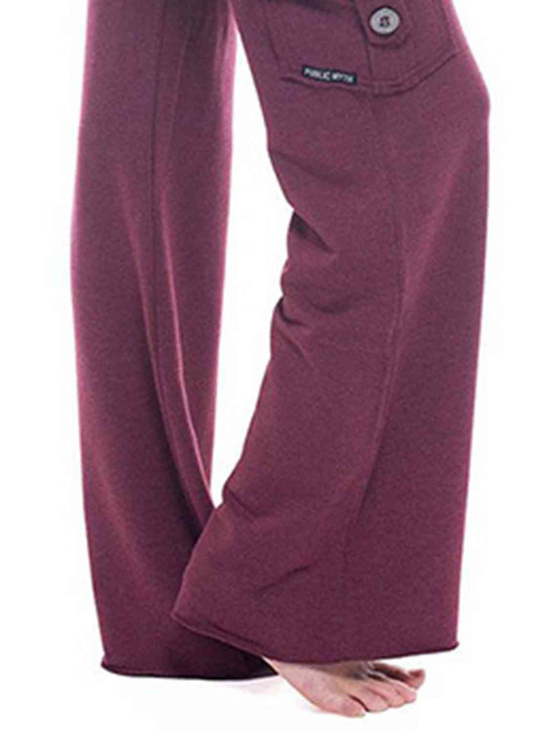 Mid Waist Pants with Pockets Bazaarbey
