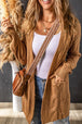 Cable-Knit Dropped Shoulder Cardigan Bazaarbey