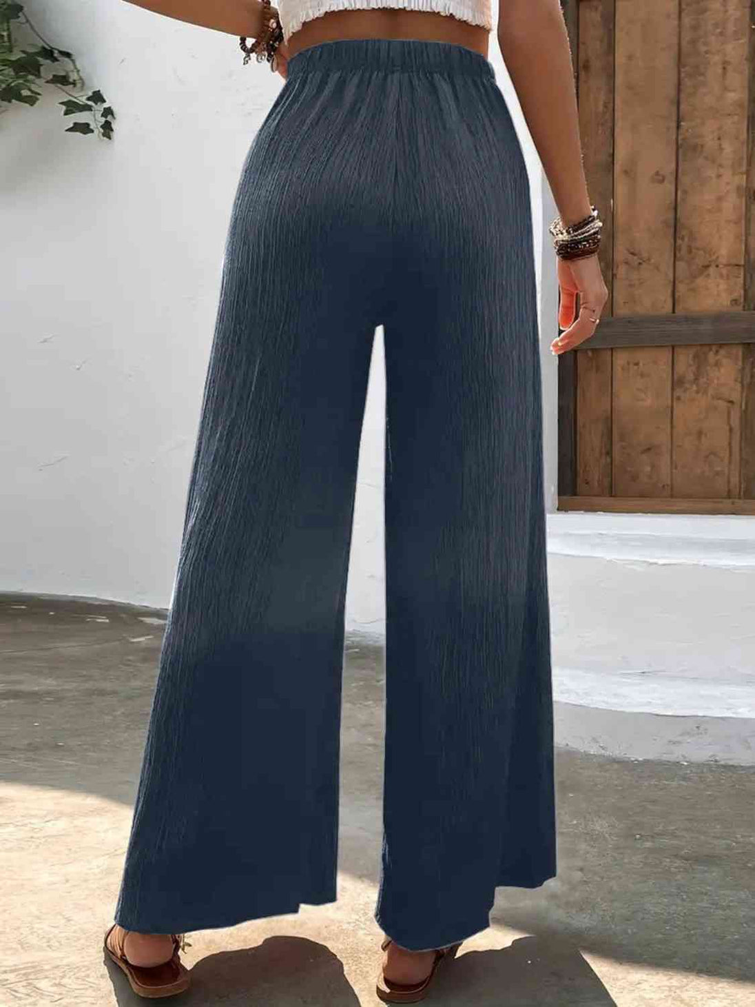 High Waist Wide Leg Pants Bazaarbey