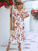 Printed  Balloon Sleeve Dress -BazaarBey - www.shopbazaarbey.com