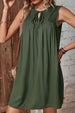 Tied Crochet Detail Cutout Dress -BazaarBey - www.shopbazaarbey.com