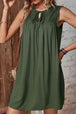 Tied Crochet Detail Cutout Dress -BazaarBey - www.shopbazaarbey.com