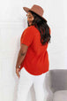  Full Size Summer Breeze Gauze Short Sleeve Shirt in Copper Bazaarbey